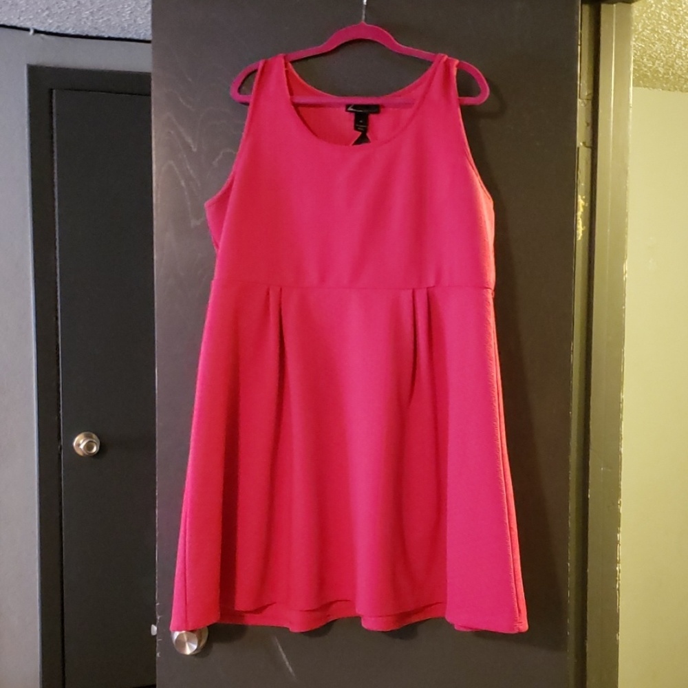 Hot pink dress